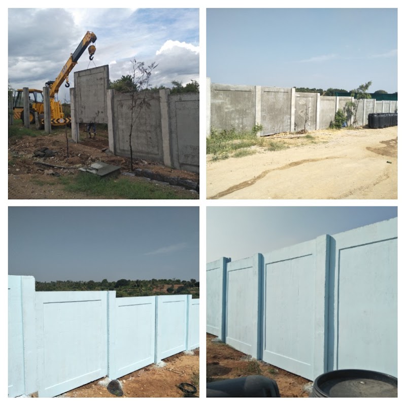 Bharathi Cement Products precast compound wall