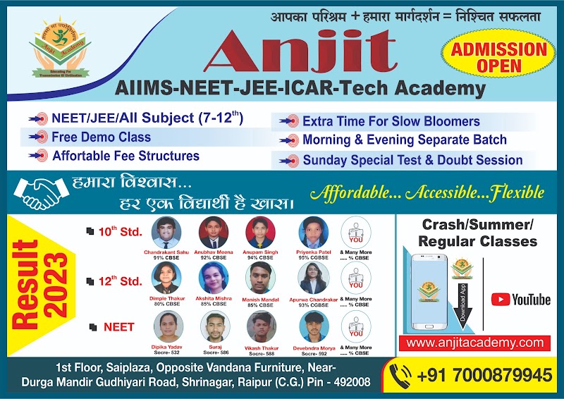 Chemistry - Coaching JEE/NEET in Tagore Nagar, Raipur