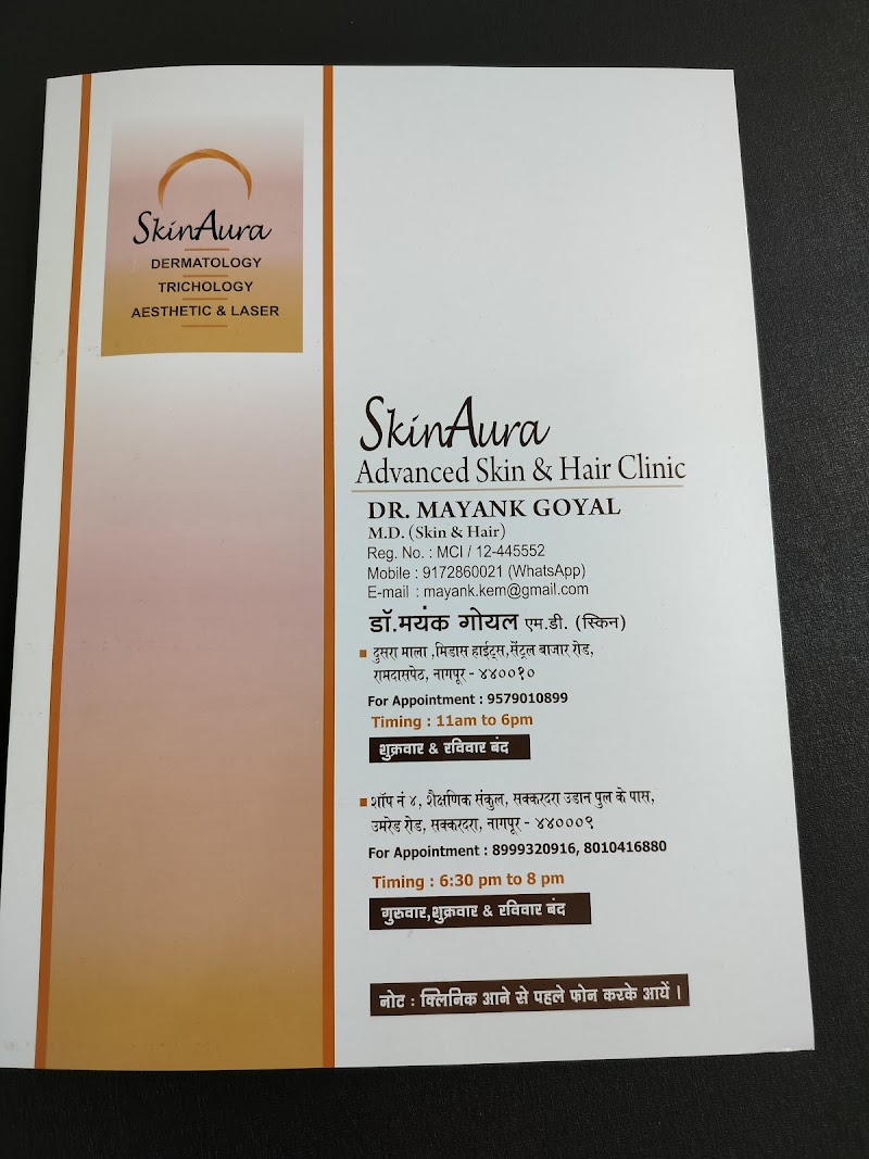 Dr Mayank Goyal- Skin Aura Clinic