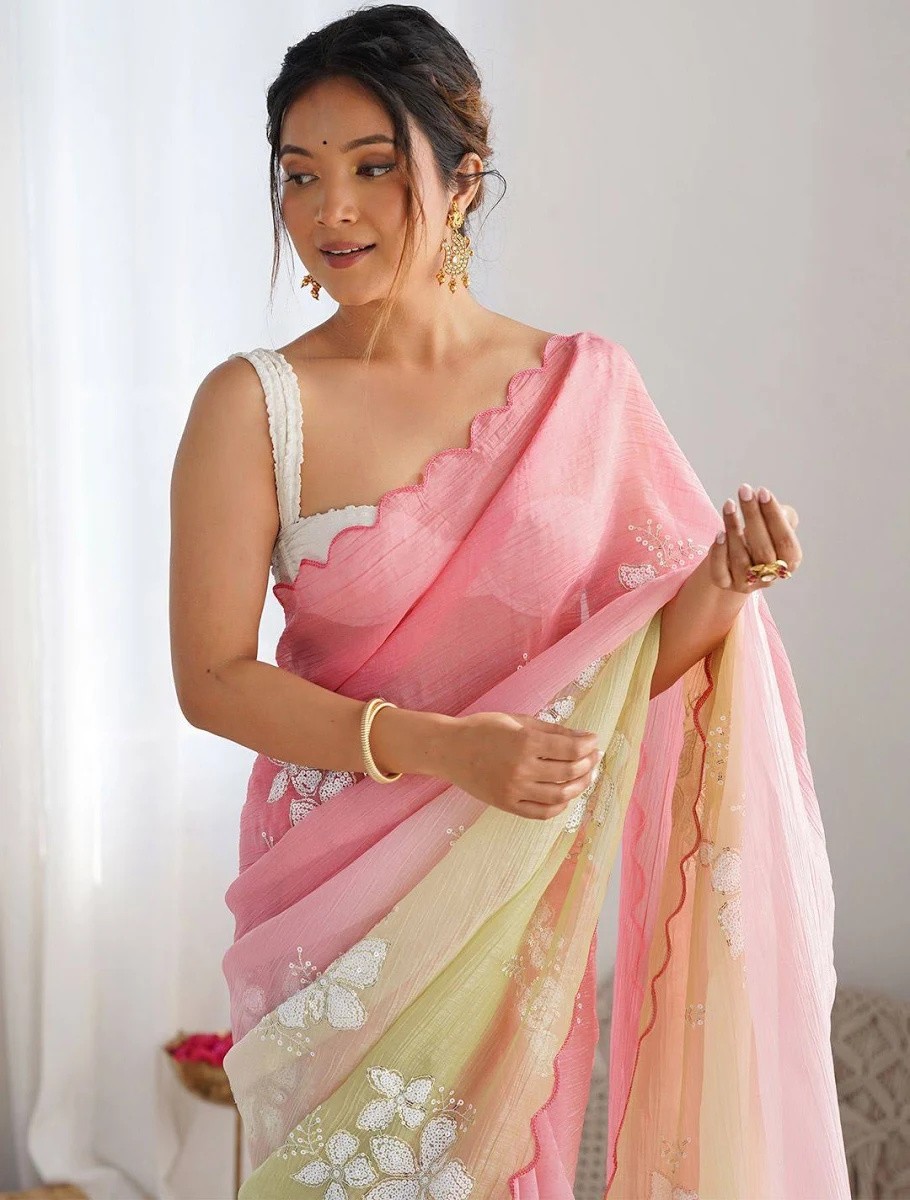 Pure Chiffon Saree